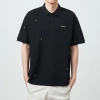 Momecke Sorona Cool Bead Ground short-sleeved polo shirt for men 2024 Summer, simple embroidered men's T-shirt 71316 details Picture